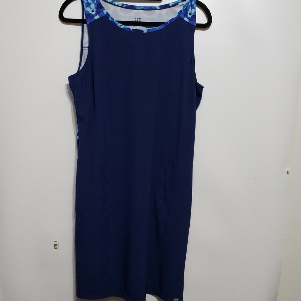 Title Nine Nimblene Blue Sleeveless Hiking Athletic Dress